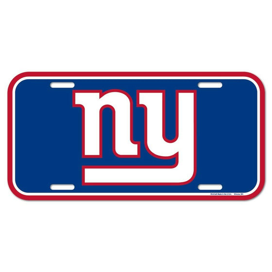 Wincraft - NFL - Plastic License Plate - Pick Your Team - FREE SHIP (New York Giants)