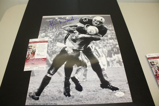 OAKLAND RAIDERS BEN DAVIDSON AFL SIGNED 11X14 PHOTO W/GREISE JSA!!