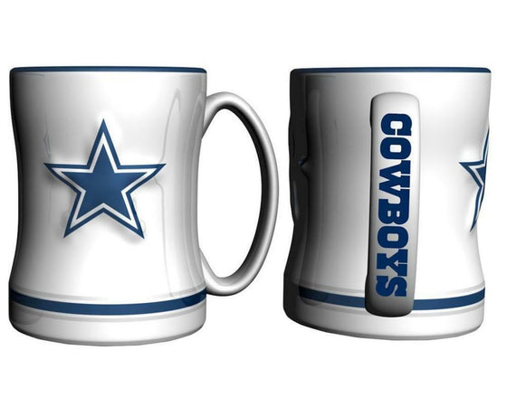 Boelter Brands NFL 14oz Ceramic Relief Sculpted Mug(1) PICK YOUR TEAM (Dallas Cowboys Retro)