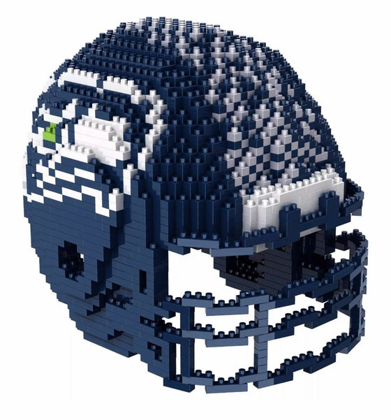 NFL BRXLZ Team Helmet 3-D Construction Block Set, PICK YOUR TEAM, Free Ship! (Seattle Seahawks)