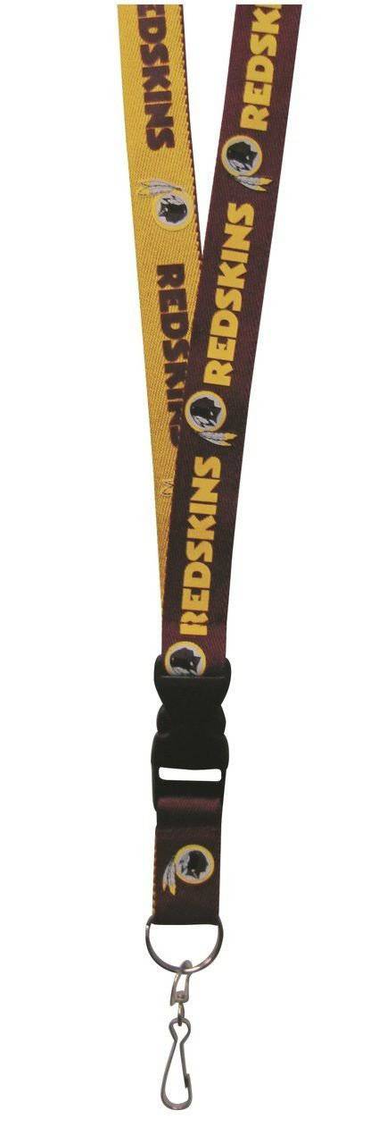 Washington Redskins 1" 2-Tone Thick Lanyard Breakway Key Keychain Velcro - 757 Sports Collectibles