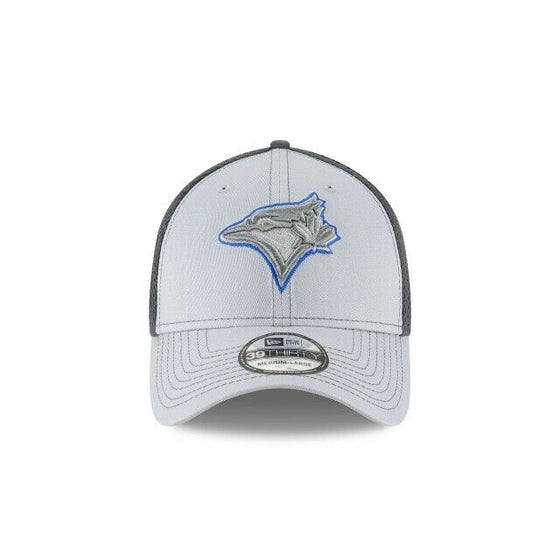 Toronto Blue Jays MLB New Era Grayed-Out Neo 39THIRTY Flex Hat - Gray/blue - 757 Sports Collectibles