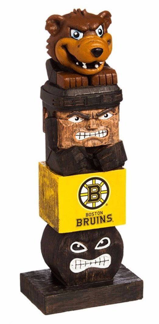 NHL Boston Bruins Tiki Totem Pole Mascot Figurine Statues - 757 Sports Collectibles