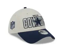 Men's New Era Stone/Navy Dallas Cowboys 2023 NFL Draft 9FORTY Adjustable Hat - 757 Sports Collectibles