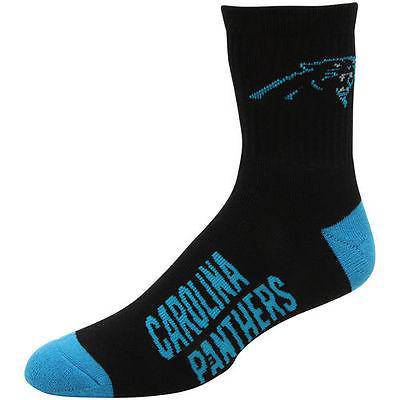 NFL Carolina Panthers Crew Cut Socks Large 10-13 - 757 Sports Collectibles