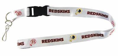 Washington Redskins 1" Thick Retro Throwback Lanyard Breakway Key Keychain Velcro - 757 Sports Collectibles