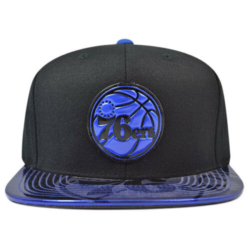 Philadelphia 76ers TEAM STANDARD RADIATION Snapback Mitchell & Ness Hat - Black