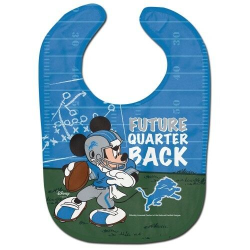 NFL Disney All Pro Baby Bib - PICK YOUR TEAM - FREE SHIPPING (Detroit Lions)