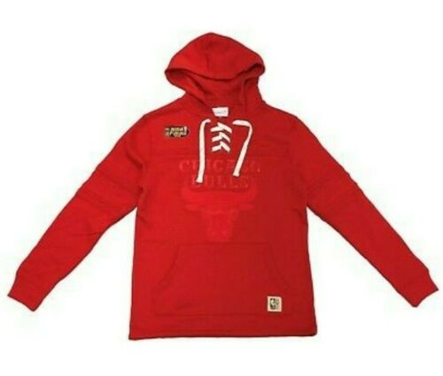 Red on Red Chicago Bulls Mitchell & Ness NBA Basketball Fleece Hoodie