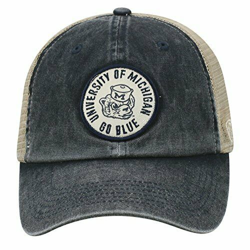 Michigan Wolverines Hat Cap Snapback Trucker Mesh One Size Fits Most Retro Logo