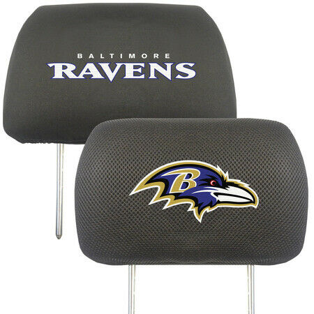 NFL Baltimore Ravens Embroidered Head Rest Cover Set