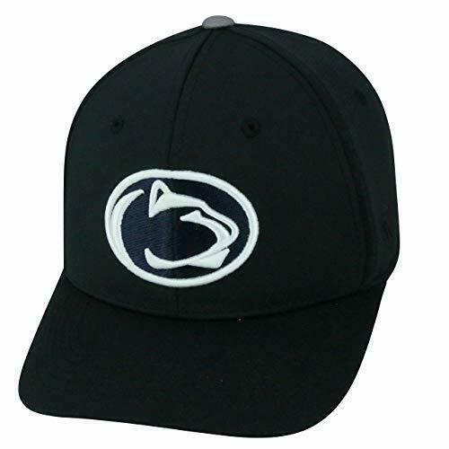 Penn State Nittany Lions Hat Cap Moisture Wicking 1 Fit Flex M/L Black Golf Hat - 757 Sports Collectibles