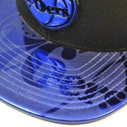 Philadelphia 76ers TEAM STANDARD RADIATION Snapback Mitchell & Ness Hat - Black