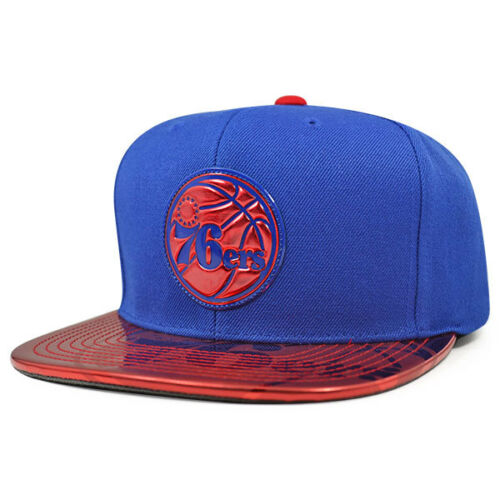 Philadelphia 76ers TEAM STANDARD RADIATION Snapback Mitchell & Ness NBA Hat-Blue