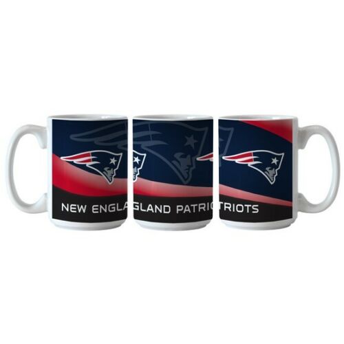 Boelter NFL Wave 15oz Ceramic Coffee Mug - PICK YOUR TEAM - FREE SHIP (New England Patriots)