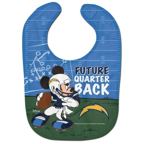 NFL Disney All Pro Baby Bib - PICK YOUR TEAM - FREE SHIPPING (Los Angeles Chargers)