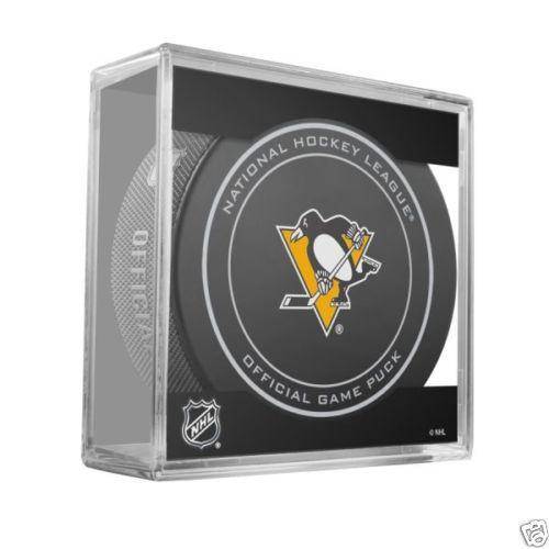 NHL Pittsburgh Penguins 2016 Official Game Puck in Display Cube - 757 Sports Collectibles