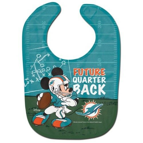 NFL Disney All Pro Baby Bib - PICK YOUR TEAM - FREE SHIPPING (Miami Dolphins)