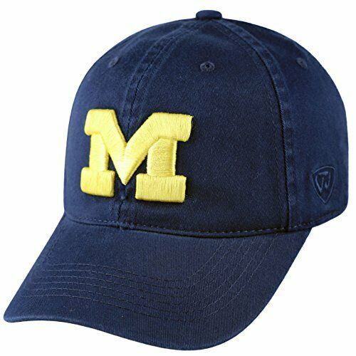 Michigan Wolverines Hat Cap Cotton Relaxed One Fit Flex M/L Fits Size 7 to 7 7/8