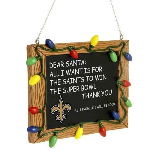 Forever Collectibles - NFL - Chalkboard Sign Christmas Ornament - Pick Your Team