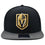 Vegas Golden Knights NHL Iconic Solid Snapback Adjustable Hat - Black/Gold