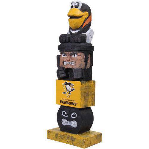 NHL Pittsburgh Penguins Tiki Totem Pole Mascot Figurine Statues - 757 Sports Collectibles