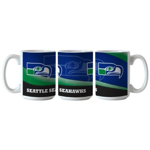 Boelter NFL Wave 15oz Ceramic Coffee Mug - PICK YOUR TEAM - FREE SHIP (Seattle Seahawks Retro)