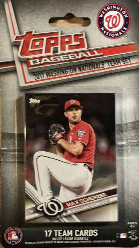 Washington Nationals 2017 Topps Factory Sealed Team Set Scherzer Bryce Harper - 757 Sports Collectibles