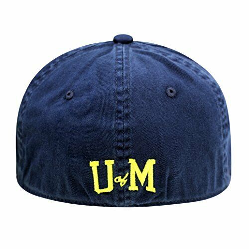 Michigan Wolverines Hat Cap Cotton Relaxed One Fit Flex M/L Fits Size 7 to 7 7/8