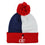 Washington Wizards OVER AND BACK KNIT Mitchell & Ness Cuffed Pom NBA Hat