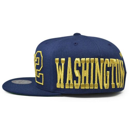 Washington Wizards 202 GOLD AREA CODE Snapback Mitchell & Ness NBA Hat - Navy