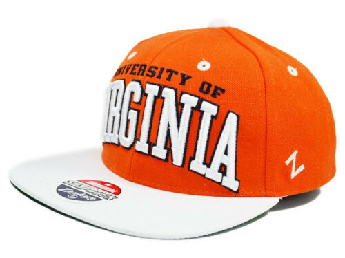 Virginia Cavaliers SUPERSTAR SNAPBACK Zephyr NCAA Hat = Orange/White