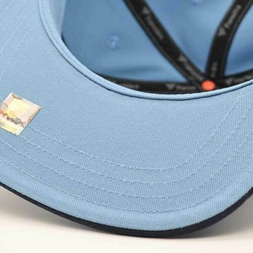 New York City FC Solid MLS ICONIC Snapback Adjustable Hat - Light Blue/Navy