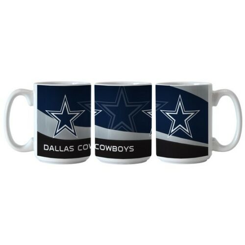 Boelter NFL Wave 15oz Ceramic Coffee Mug - PICK YOUR TEAM - FREE SHIP (Dallas Cowboys)