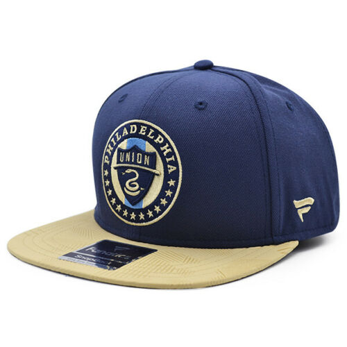 Philadelphia Union MLS Iconic Solid Snapback Adjustable Hat - Navy/Beige