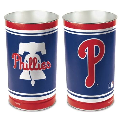 PHILADELPHIA PHILLIES 15"X10.5" TRASH CAN WASTEBASKET - 757 Sports Collectibles