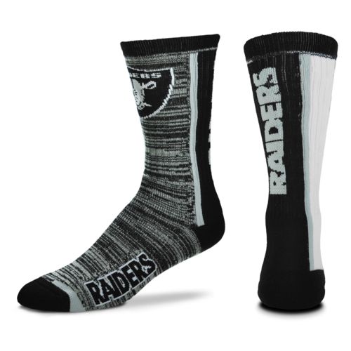 Oakland Raiders Bar Stripe Vert Socks - Black