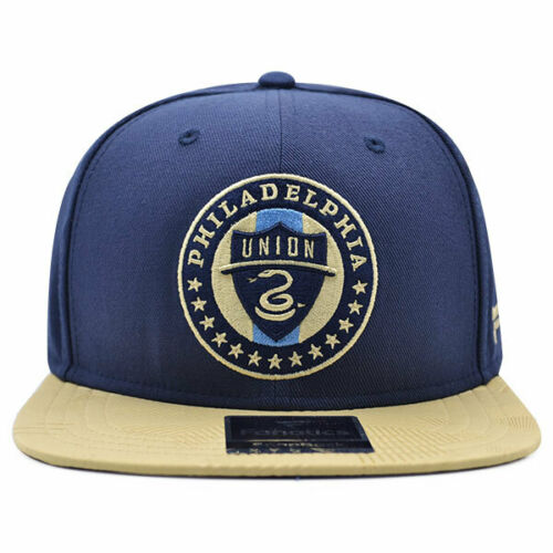 Philadelphia Union MLS Iconic Solid Snapback Adjustable Hat - Navy/Beige