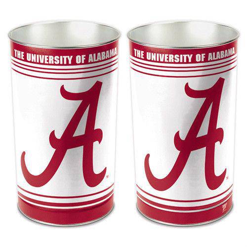 NCAA Alabama Crimson Tide 15" Waste Basket Garbage Can - 757 Sports Collectibles