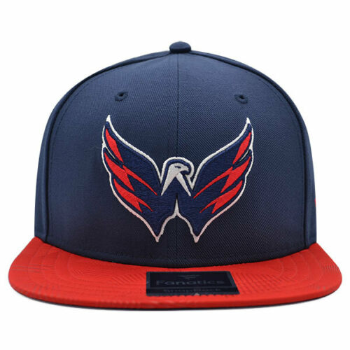 Washington Capitals NHL Iconic Solid Snapback Adjustable Hat - Navy/Red