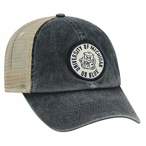 Michigan Wolverines Hat Cap Snapback Trucker Mesh One Size Fits Most Retro Logo