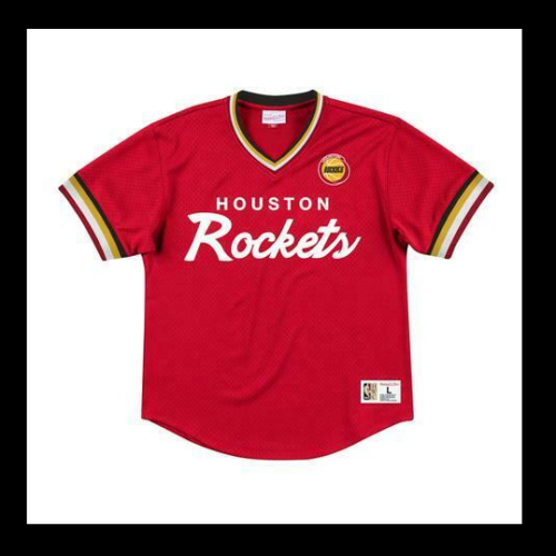 Mitchell & Ness NBA Houston Rockets Mesh V-Neck Jersey