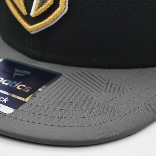 Vegas Golden Knights NHL Iconic Solid Snapback Adjustable Hat - Black/Gold