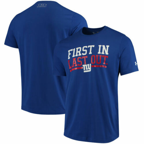 New York Giants Under Armour FIRST IN Combine Authentic NFL T-Shirt - Royal