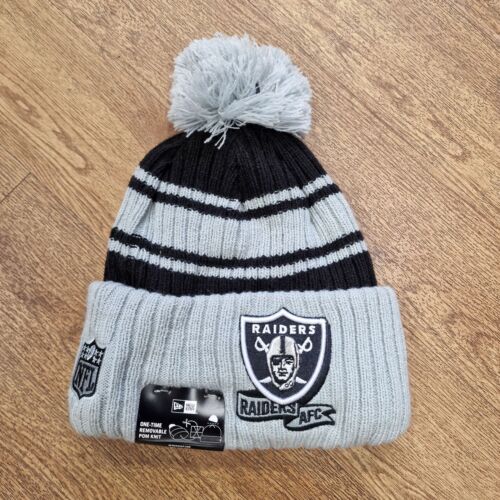 Las Vegas Raiders NFL 2022 New Era Sport Knit Beanie American Football - 757 Sports Collectibles