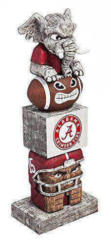 NCAA Alabama Crimson Tide Tiki Totem Pole Mascot Figurine Statues - 757 Sports Collectibles