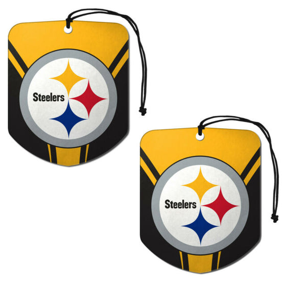 2PC NFL Pittsburgh Steelers Hanging Air Freshener Fresh Scent