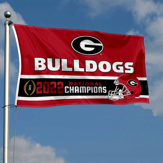 Georgia Bulldogs National Football 2022 CFP Champions 3x5 Flag - 757 Sports Collectibles