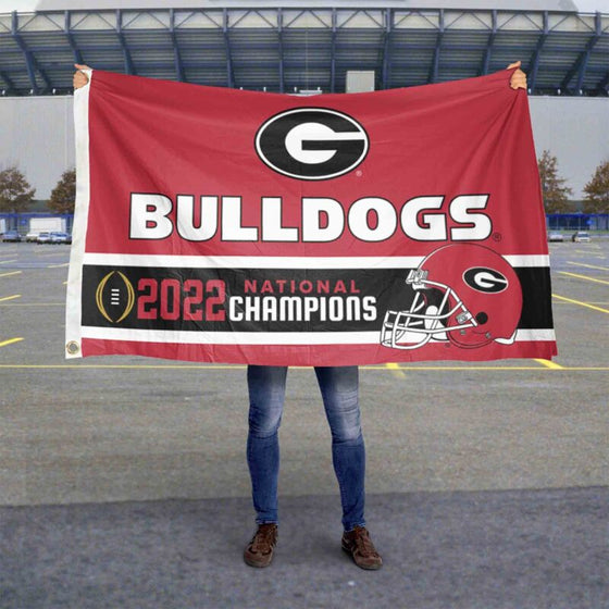 Georgia Bulldogs National Football 2022 CFP Champions 3x5 Flag - 757 Sports Collectibles