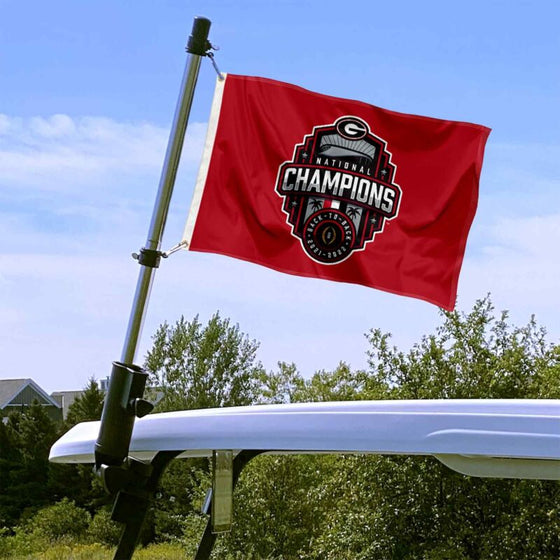 UGA Bulldogs Football 2022 National Champions Boat Yacht Nautical Golf Flag - 757 Sports Collectibles